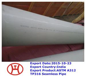 Pibell Ddi-dor ASTM A312 TP316