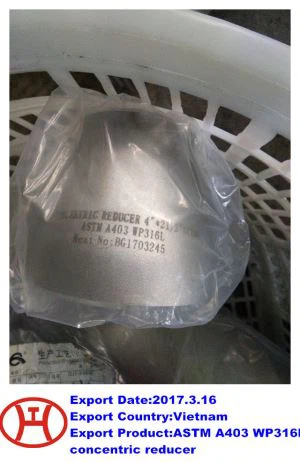 ASTM A 403  WP 316 L Lleihäwr Canolog