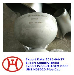ASTM B 366  UNS N 08020  Cap Pibell